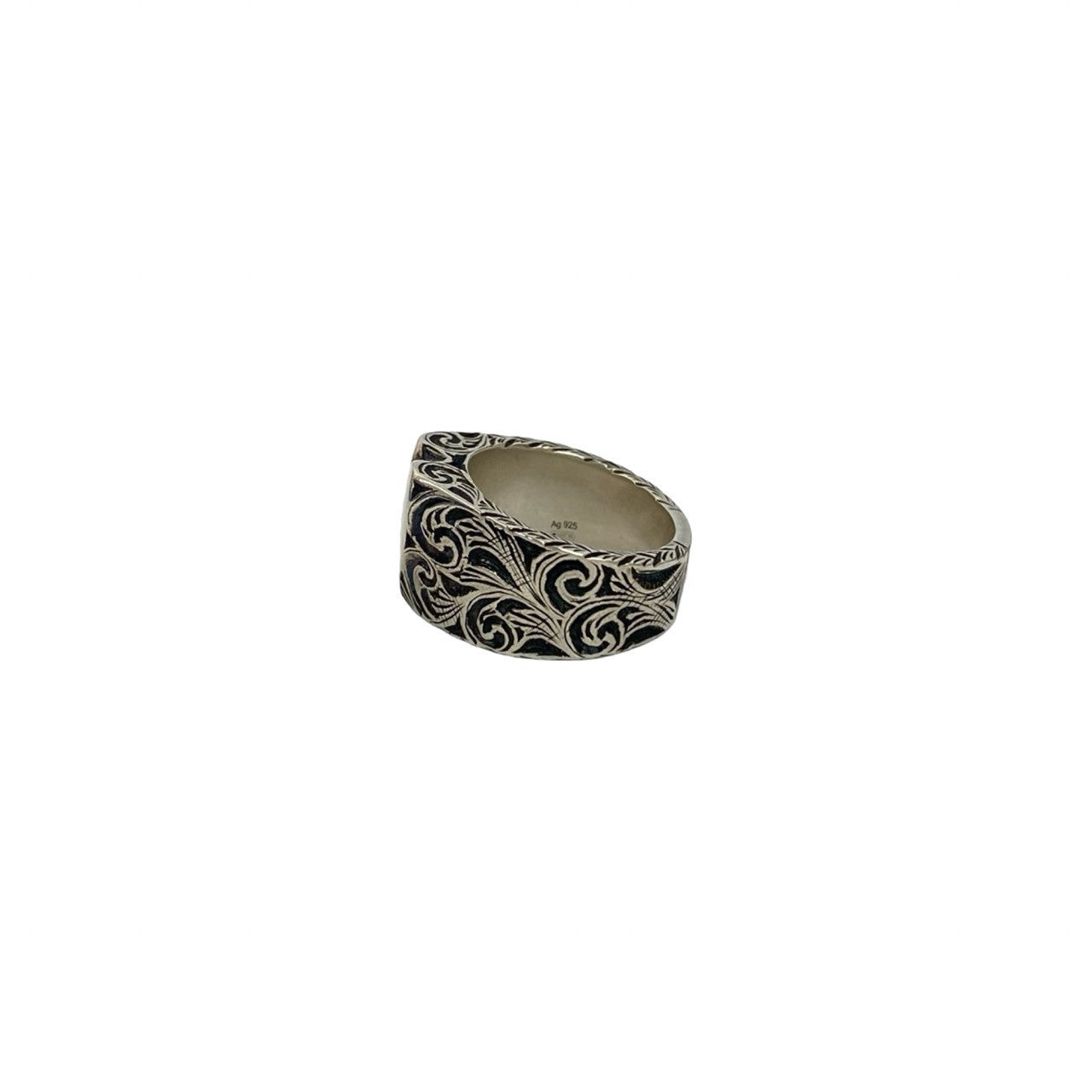 GUCCI Ring Silver925 Silver Arabesque Heart Ring