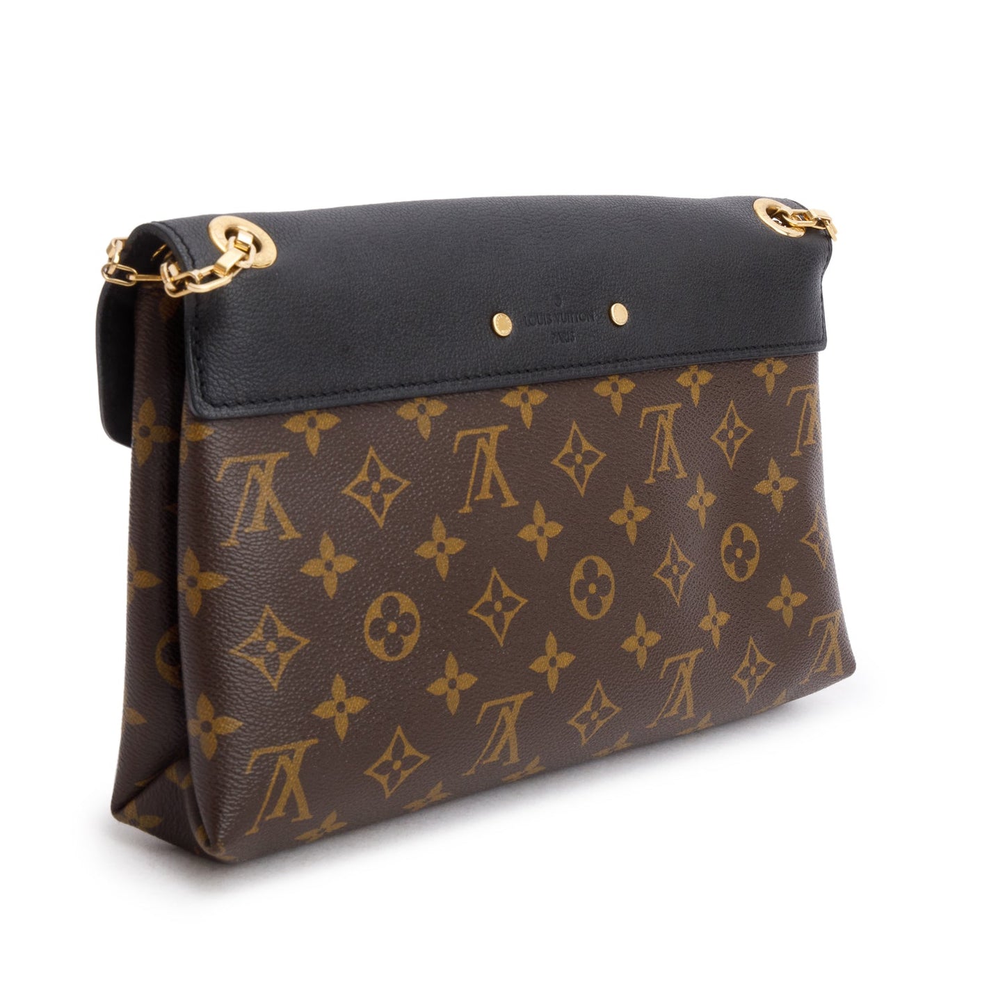 Louis Vuitton Black Monogram Pallas Chain Bag