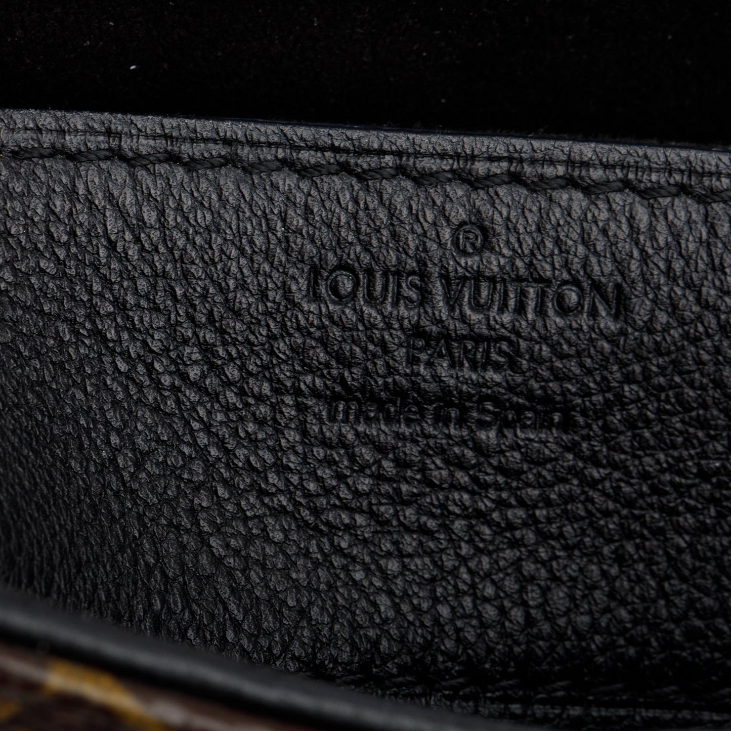 Louis Vuitton Black Monogram Pallas Chain Bag