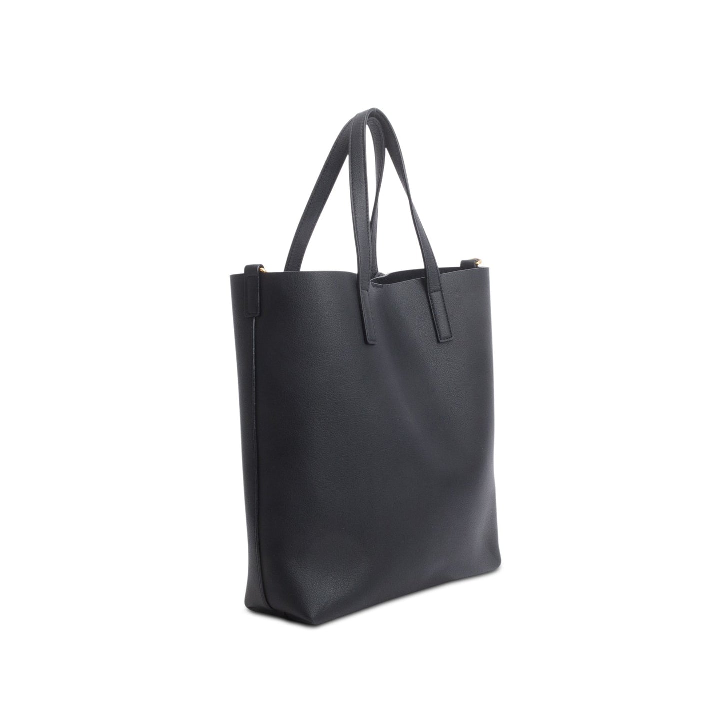Saint Laurent 2023 Black Calfskin Leather Toy Shopping Tote