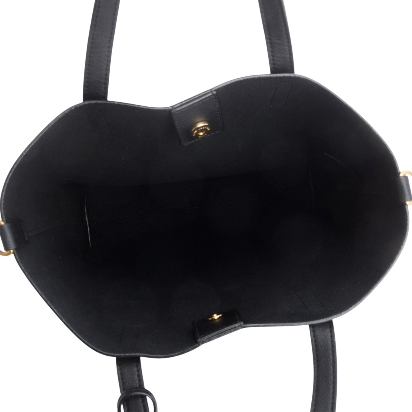Saint Laurent 2023 Black Calfskin Leather Toy Shopping Tote