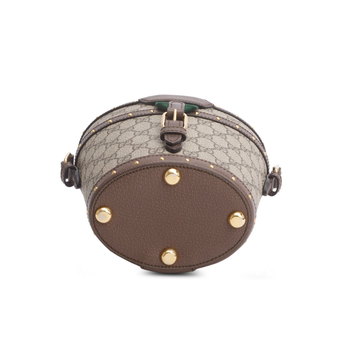 Gucci GG Supreme Monogram Web Mini Hat Case Satchel