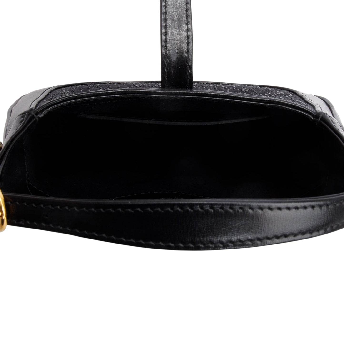 Gucci Black New Canvas Charisma Calfskin Crystal GG Monogram Mini Jackie 1961