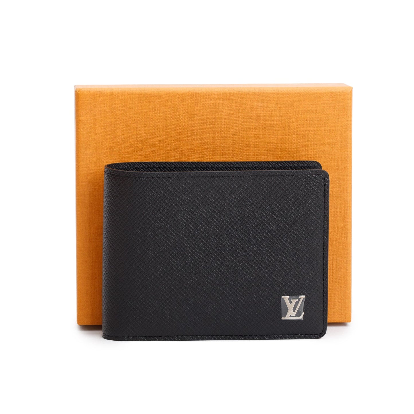 Louis Vuitton Black Taiga Slender Wallet