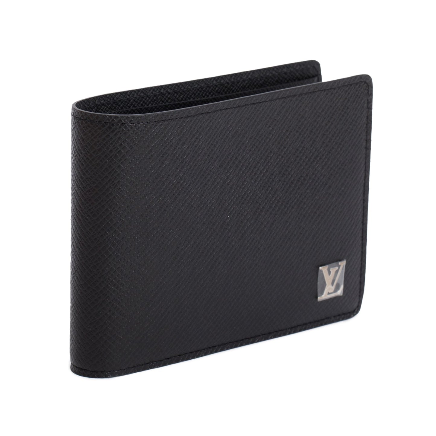 Louis Vuitton Black Taiga Slender Wallet