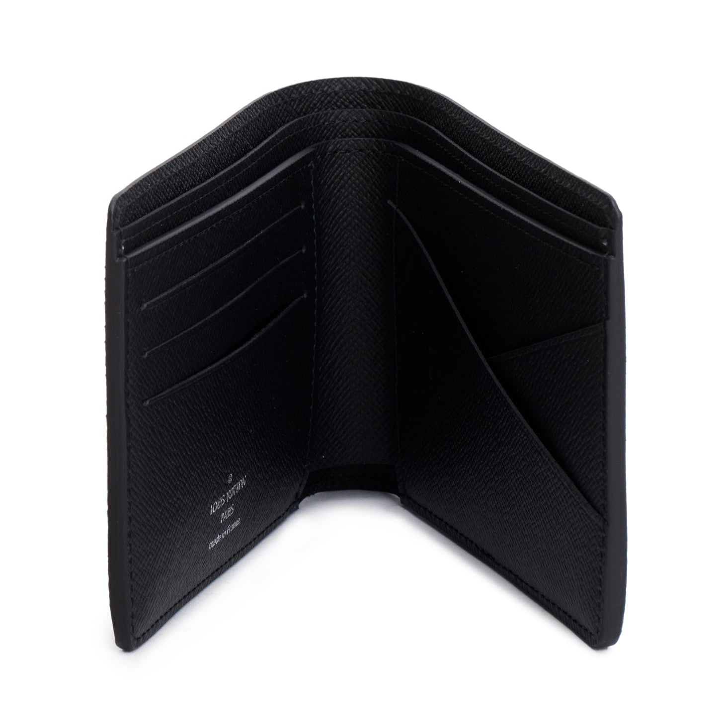 Louis Vuitton Black Taiga Slender Wallet