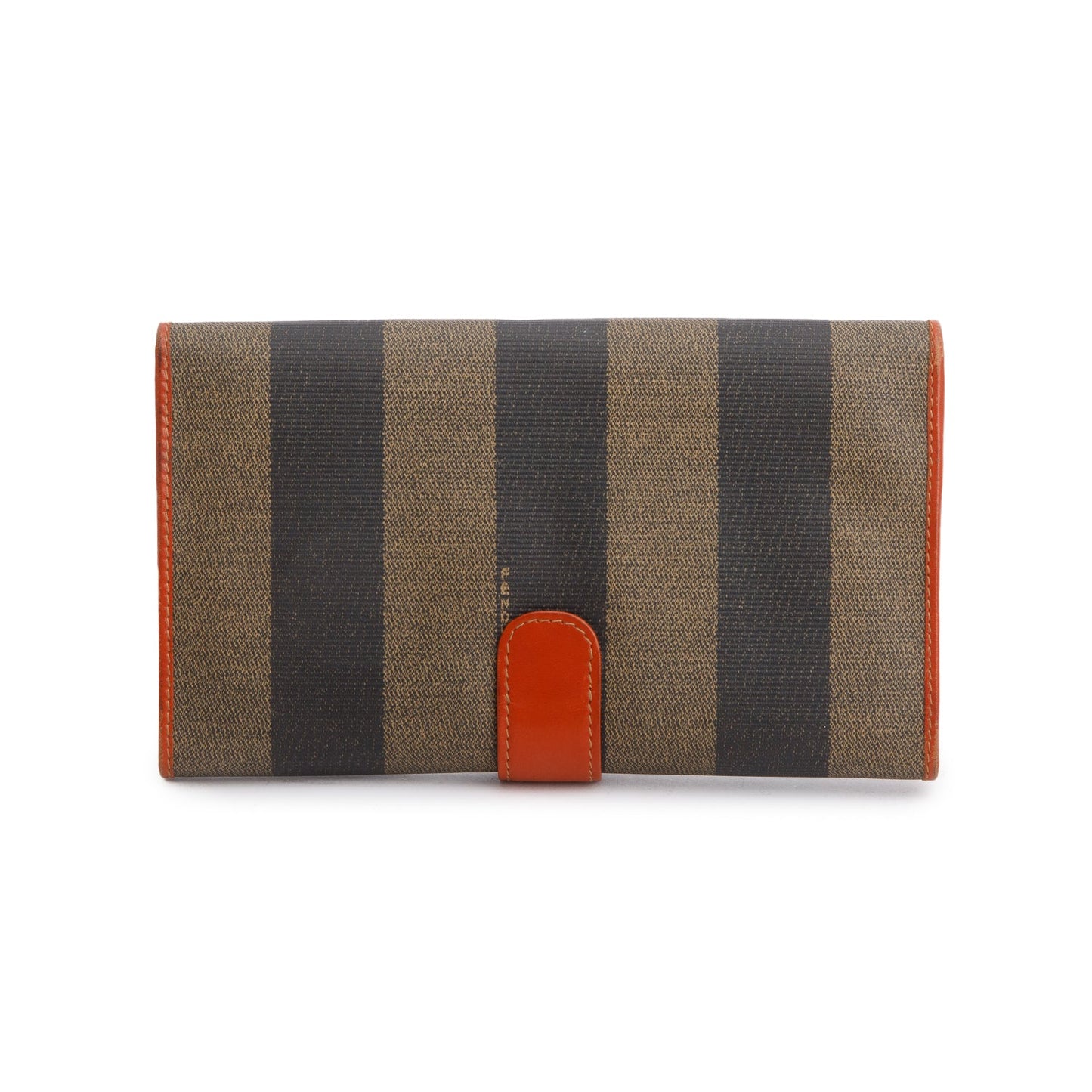 Fendi Vintage Pequin Long Bi-Fold Wallet