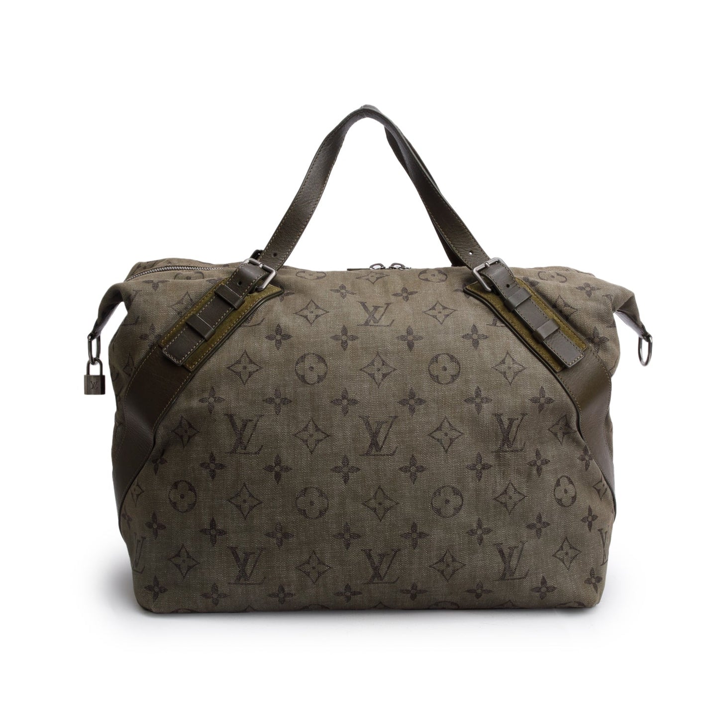 Louis Vuitton Green Monogram Impression Sac Weekend