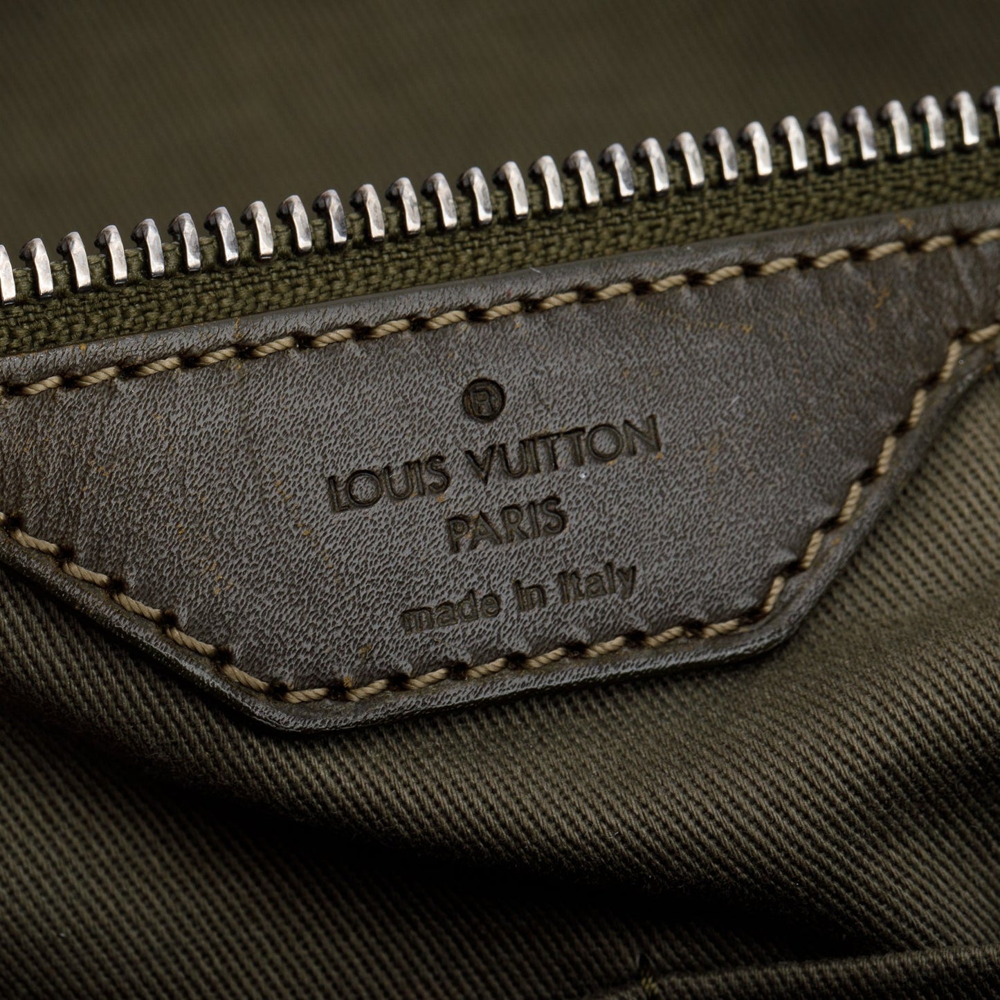 Louis Vuitton Green Monogram Impression Sac Weekend