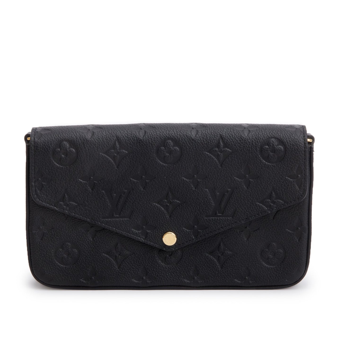 Louis Vuitton Black Monogram Empreinte Leather Felicie Pochette