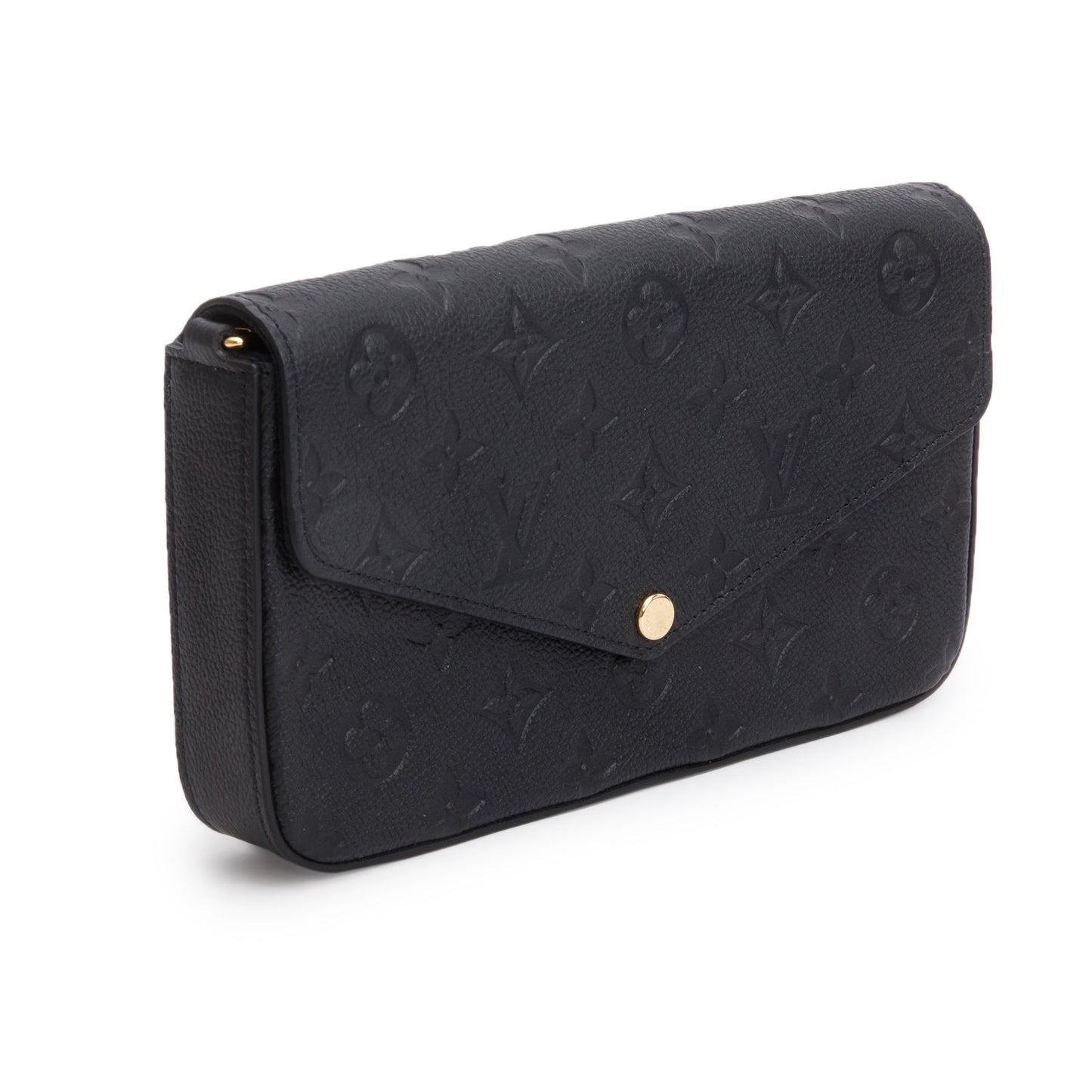 Louis Vuitton Black Monogram Empreinte Leather Felicie Pochette