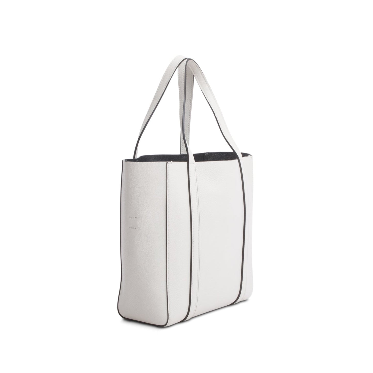 Balenciaga White Smooth Calfskin Logo XXS Everyday Tote