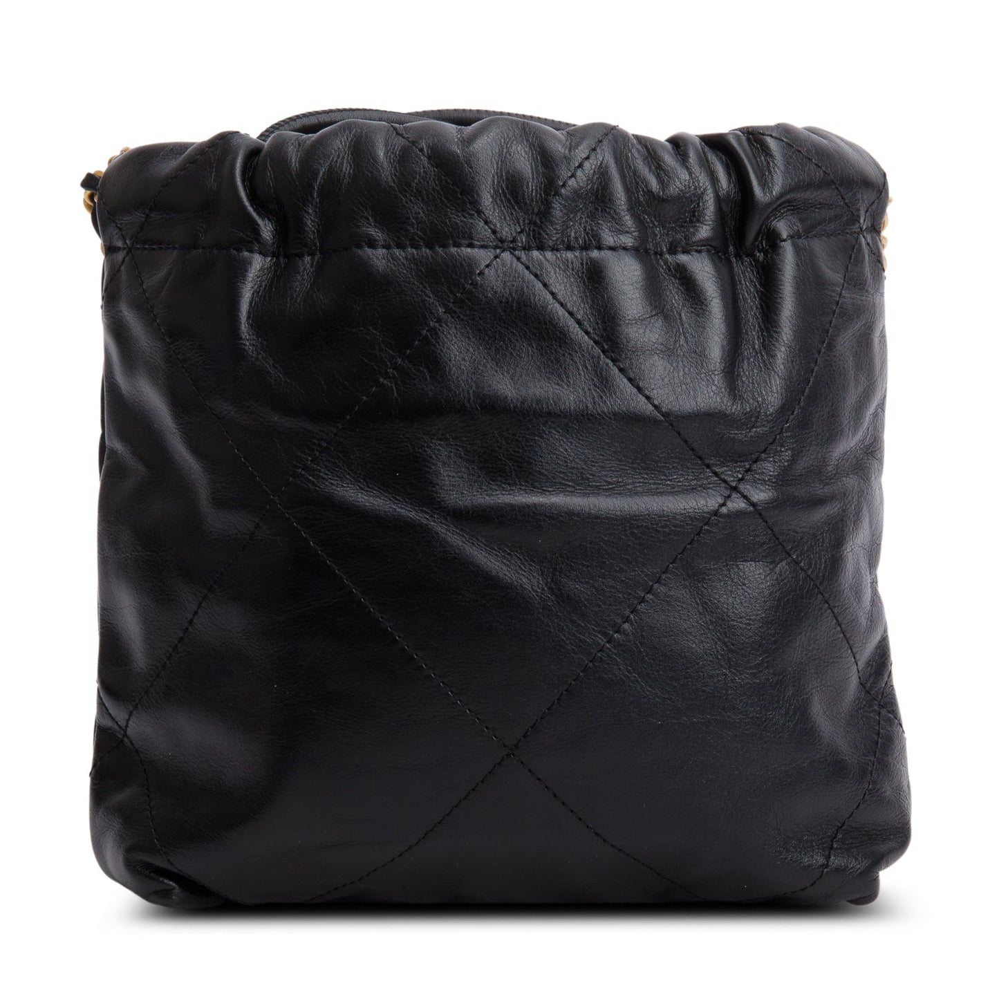Chanel Black Quilted Shiny Calfskin Mini 22