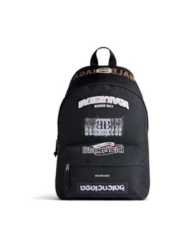 Luxury Balenciaga Trending 2025 Explorer Backpack Black
