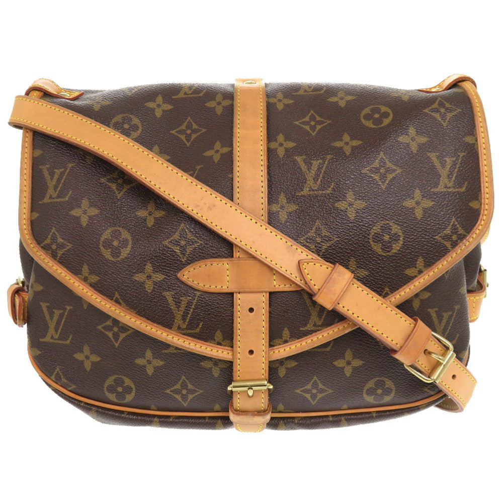 LOUIS VUITTON Shoulder Bag M42256 Monogram canvas Brown Monogram Saumur 30 mens(Unisex)