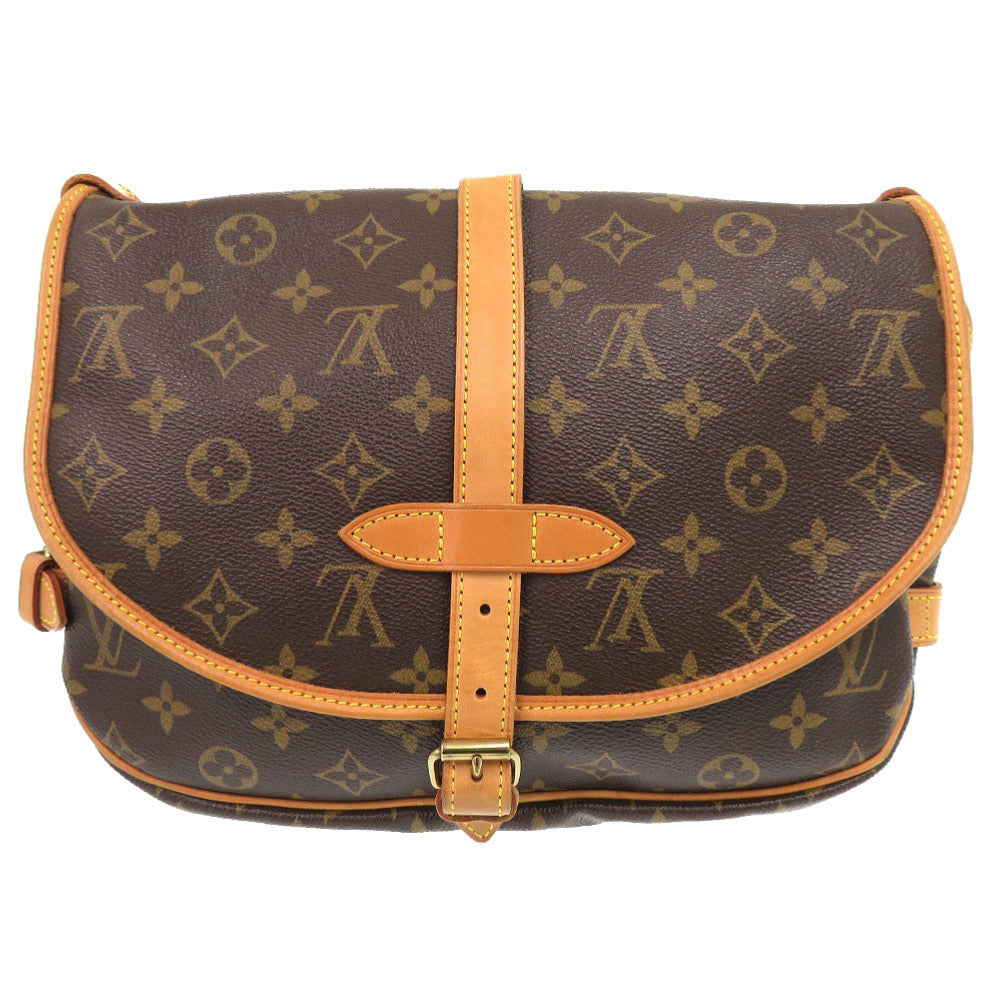 LOUIS VUITTON Shoulder Bag M42256 Monogram canvas Brown Monogram Saumur 30 mens(Unisex)
