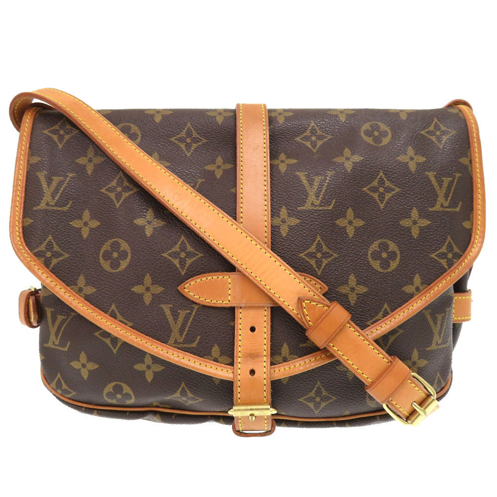 LOUIS VUITTON Shoulder Bag M42256 Monogram canvas Brown Monogram Saumur 30 Women