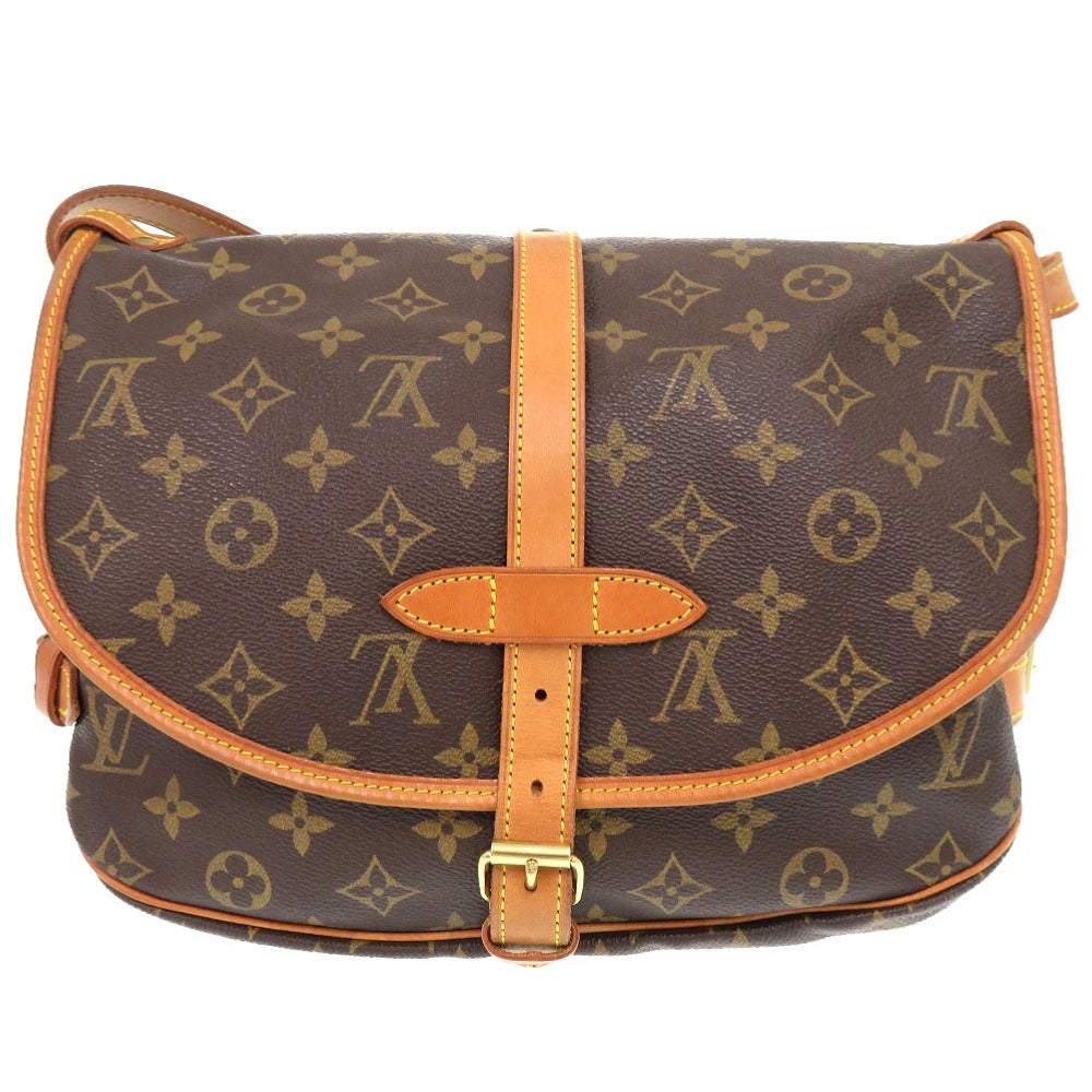 LOUIS VUITTON Shoulder Bag M42256 Monogram canvas Brown Monogram Saumur 30 Women