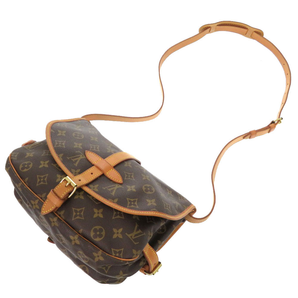 LOUIS VUITTON Shoulder Bag M42256 Monogram canvas Brown Monogram Saumur 30 Women