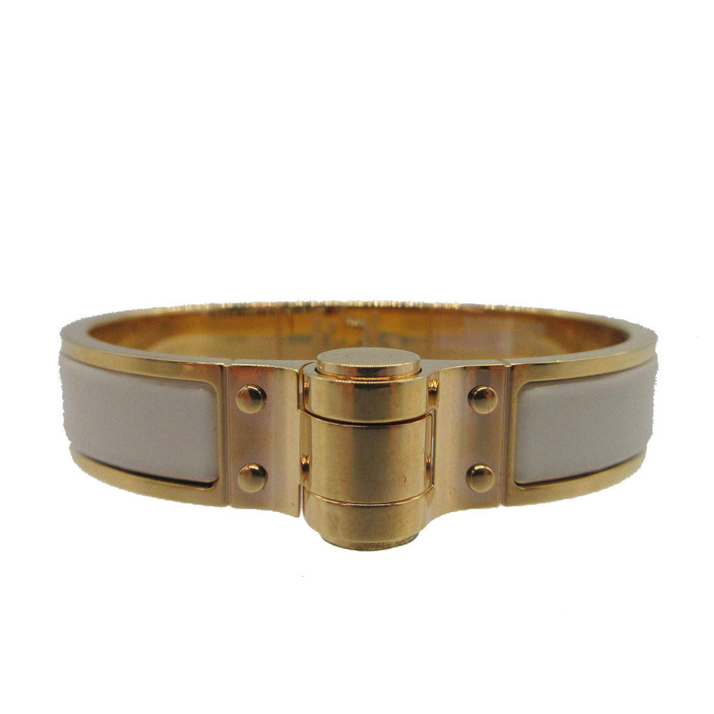 HERMES Bangle metal Ivory Charniere Women