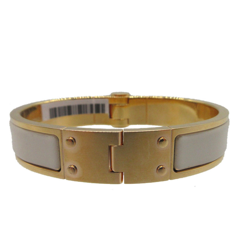 HERMES Bangle metal Ivory Charniere Women