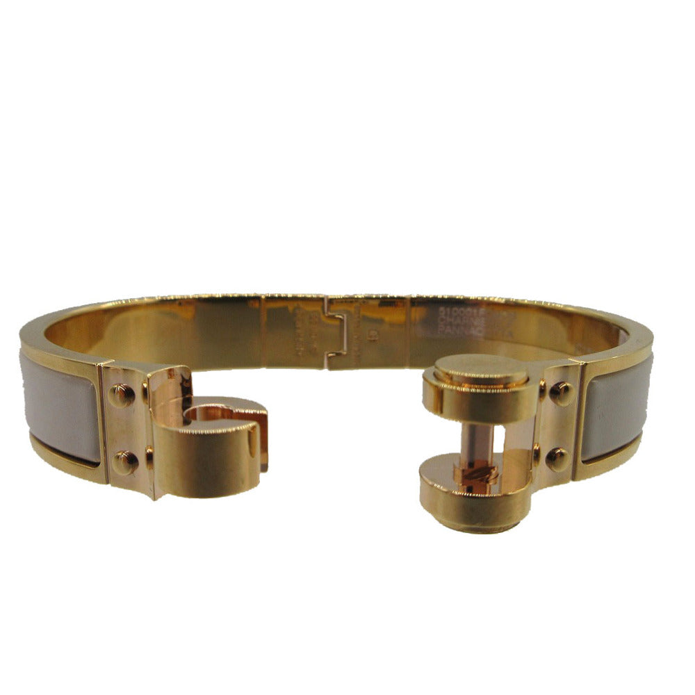 HERMES Bangle metal Ivory Charniere Women
