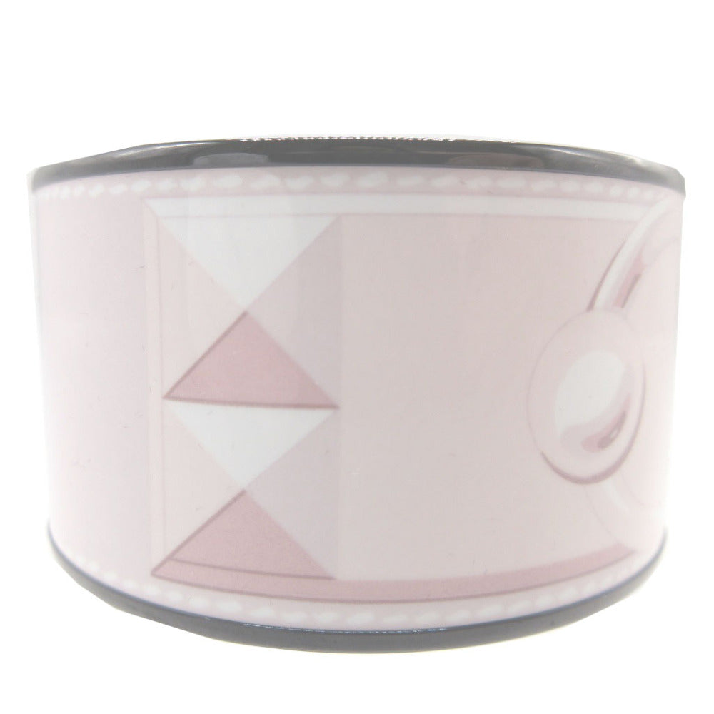 HERMES Bangle metal pink bracelet Enamel bangle TGM unisex(Unisex)