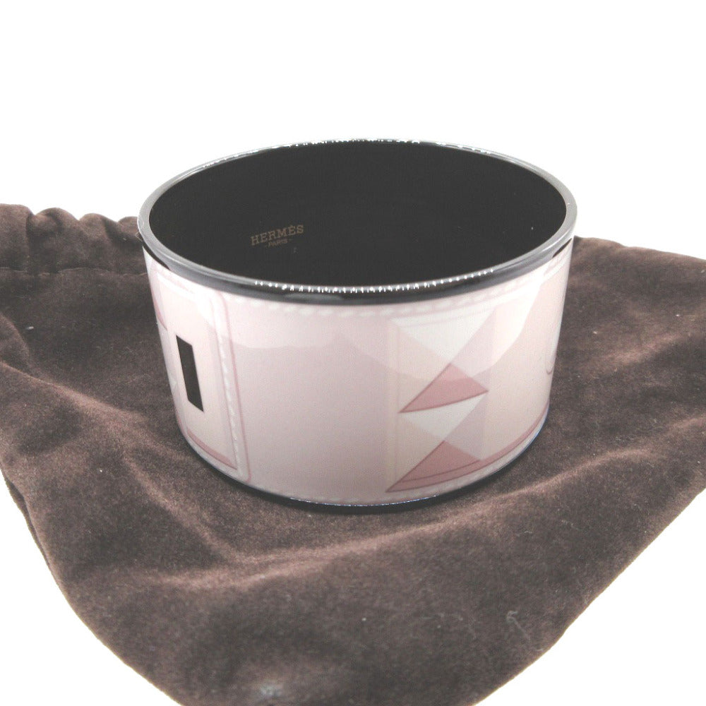 HERMES Bangle metal pink bracelet Enamel bangle TGM unisex(Unisex)