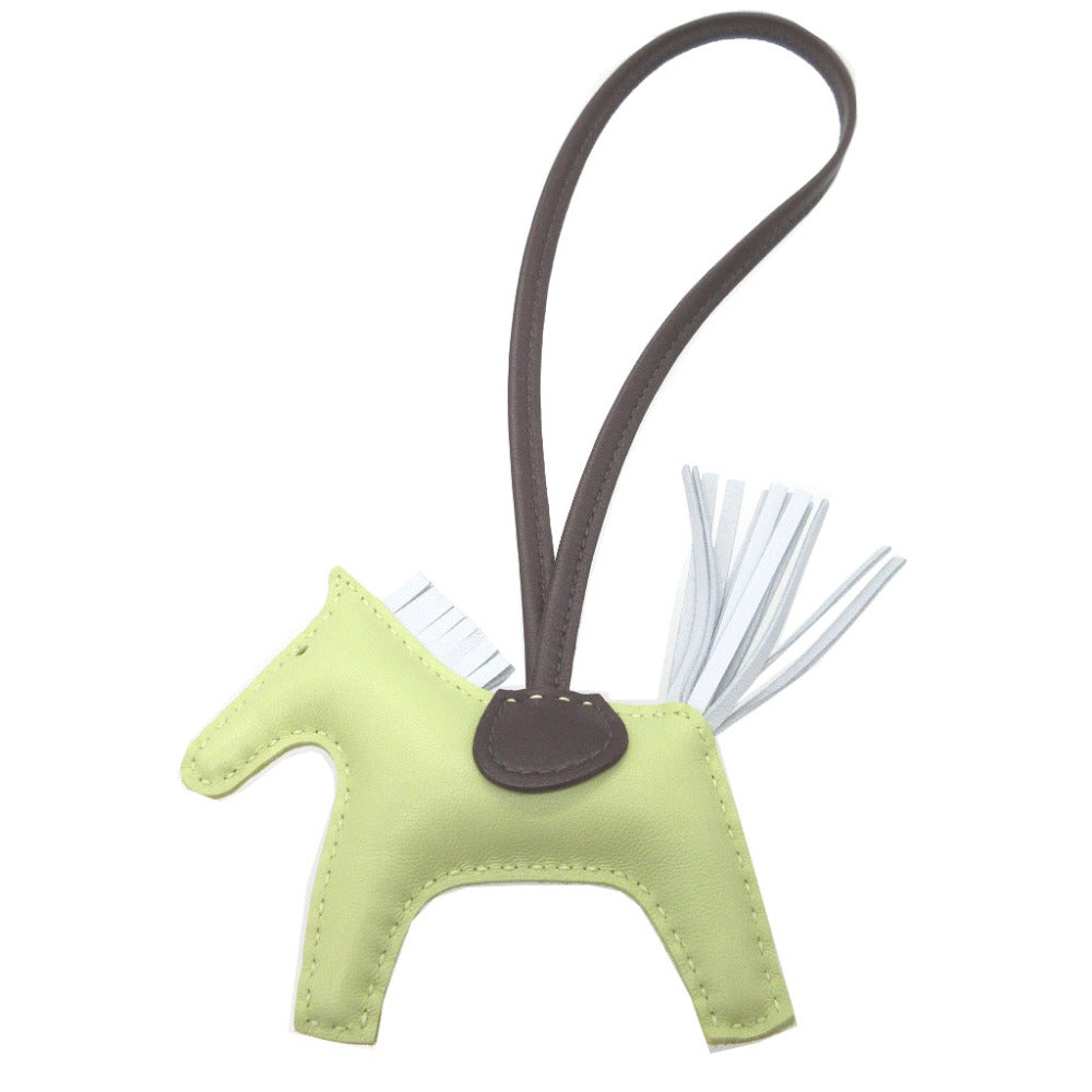 HERMES key ring leather Jones Bourjon Rodeo Charm PM