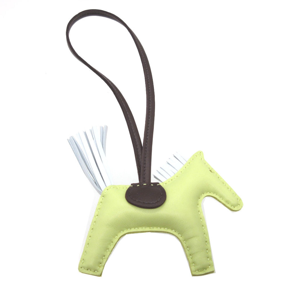 HERMES key ring leather Jones Bourjon Rodeo Charm PM