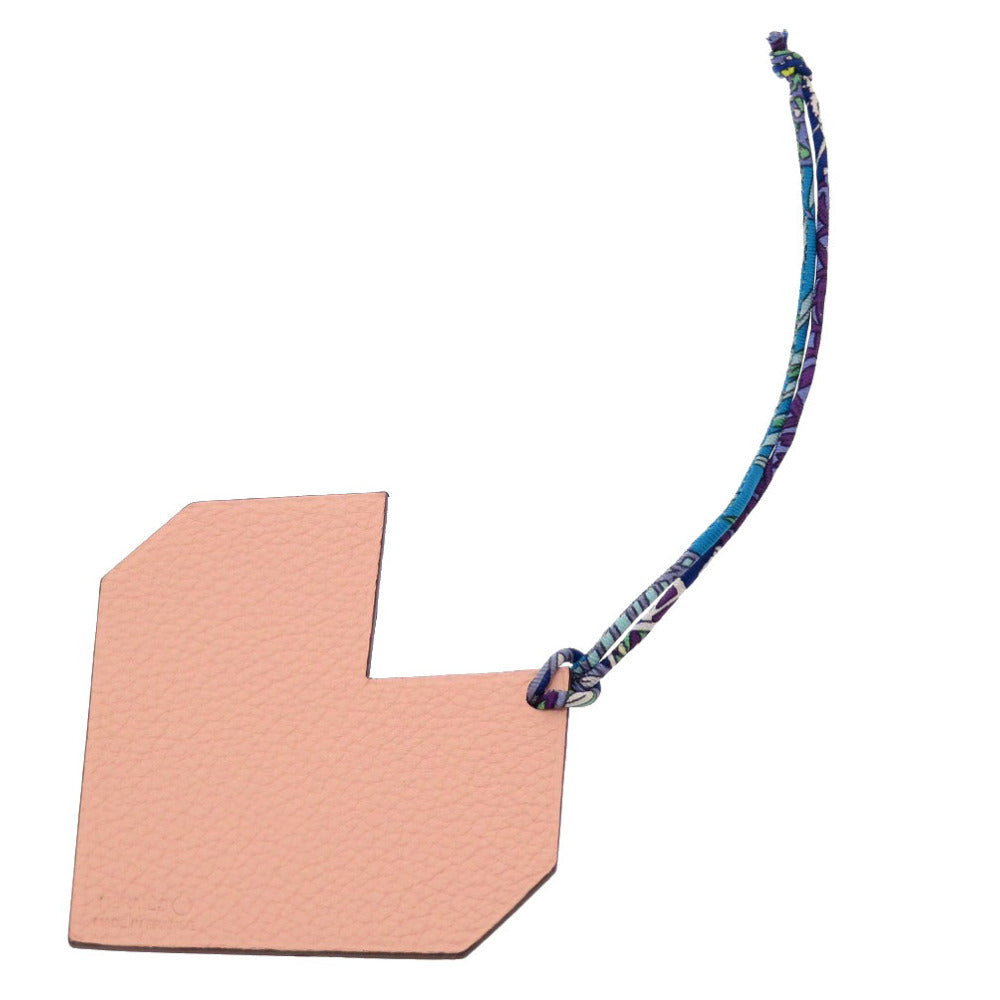 HERMES key ring Togo Brick Petite Ash Heart Women