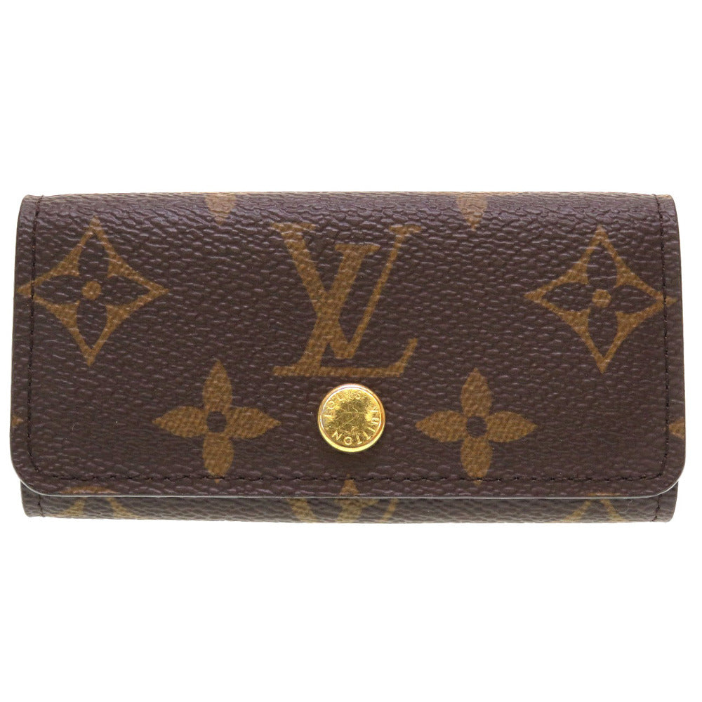 LOUIS VUITTON Key case Key holder  M69517 Monogram canvas Brown 4 hooks Monogram Multicles4 Women