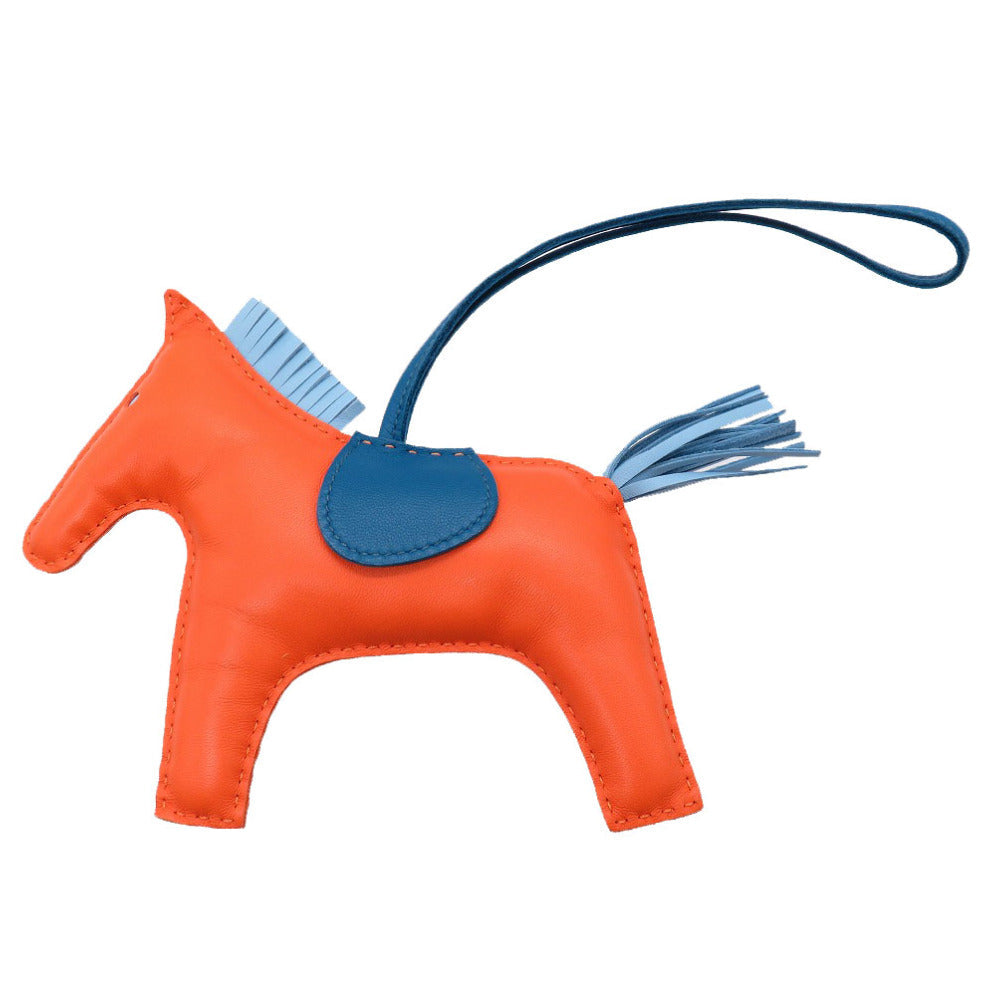 HERMES key ring leather Who Rodeo Charm GM