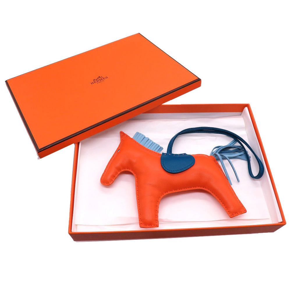 HERMES key ring leather Who Rodeo Charm GM