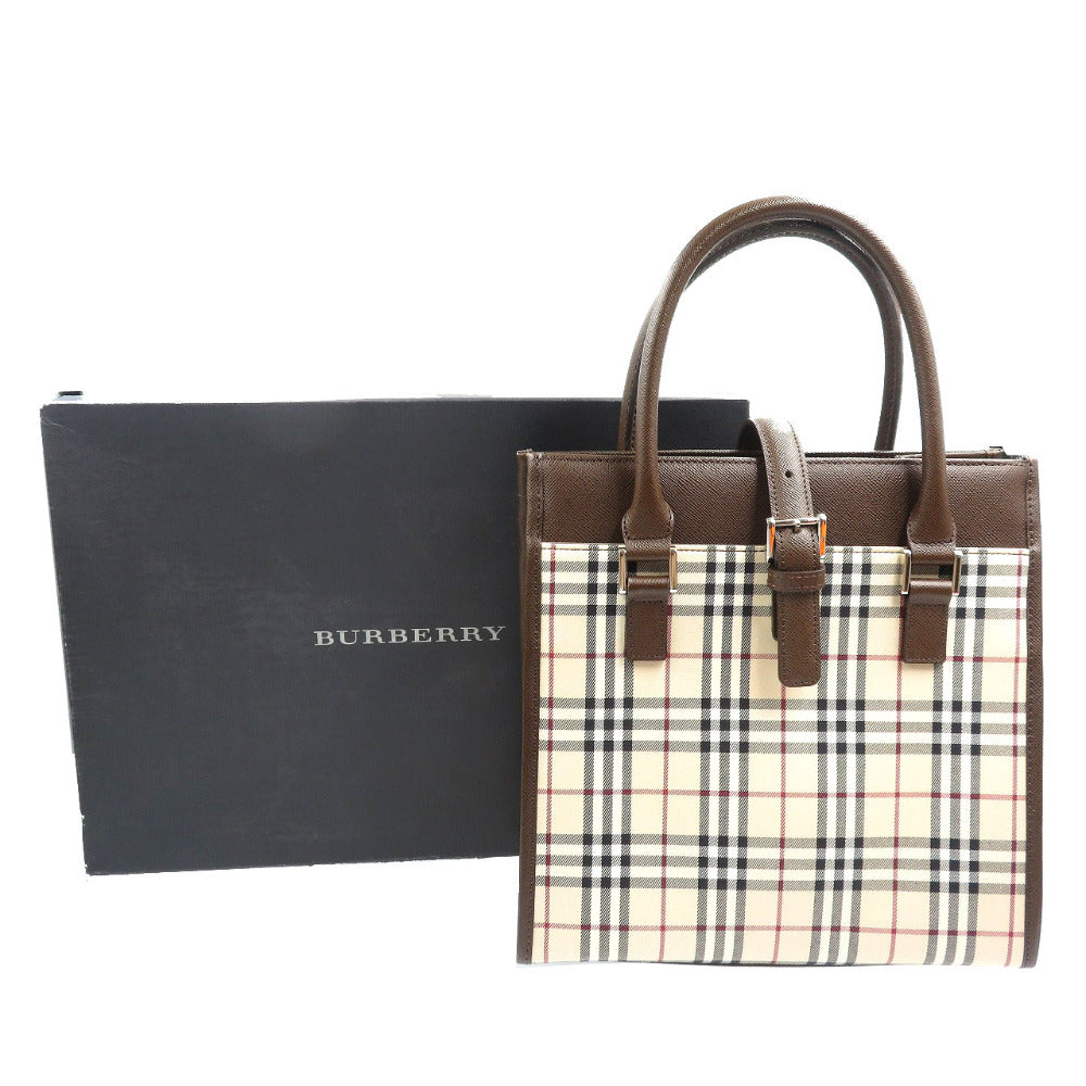 BURBERRY Handbag Coated canvas beige Women
