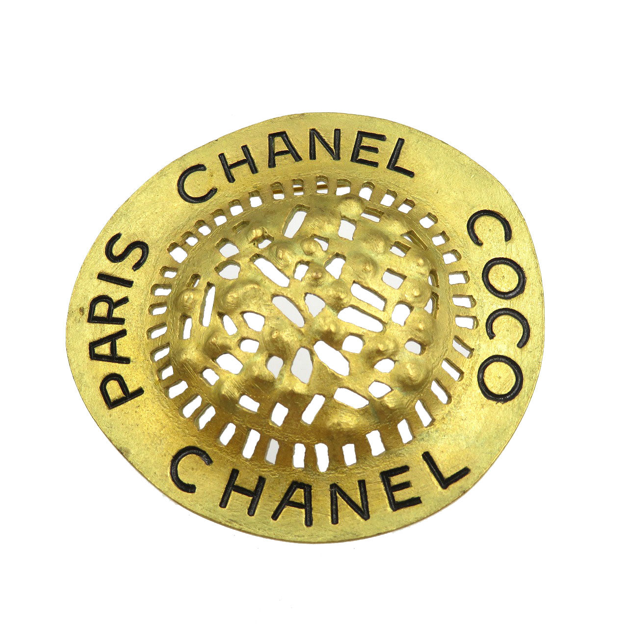 CHANEL Brooch metal gold Women