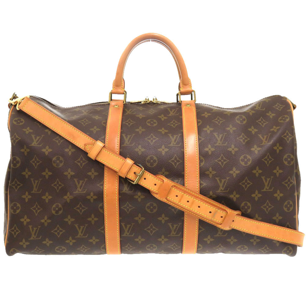 LOUIS VUITTON Boston Duffel bag M41416 Monogram canvas Brown Monogram Keepall bandouliere50 mens