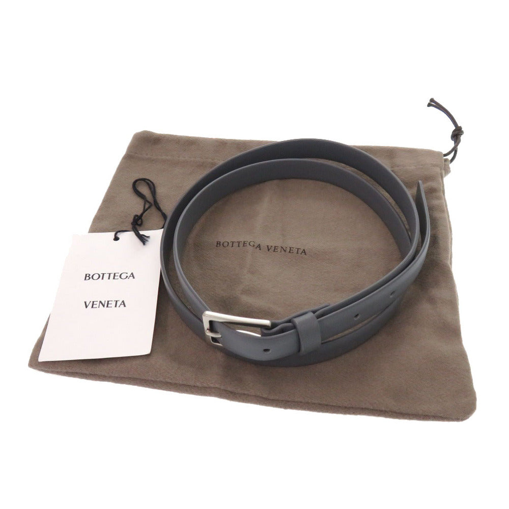BOTTEGAVENETA belt 657167 leather gray mens 100cm
