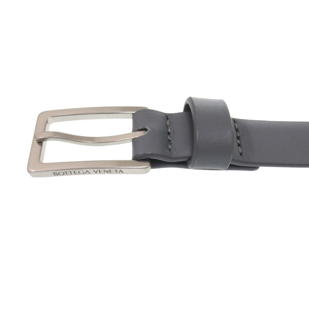 BOTTEGAVENETA belt 657167 leather gray mens 100cm