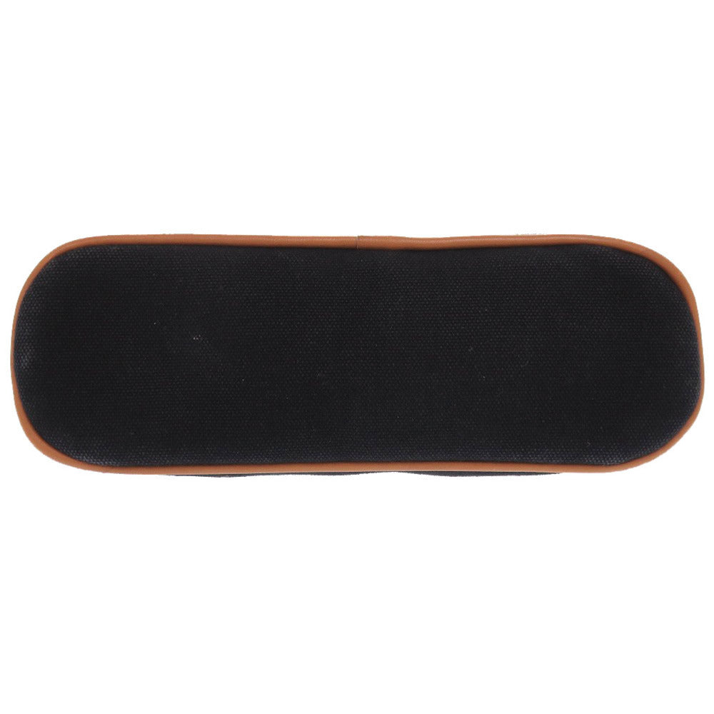 HERMES Pouch canvas black Bored pouch 20 Women