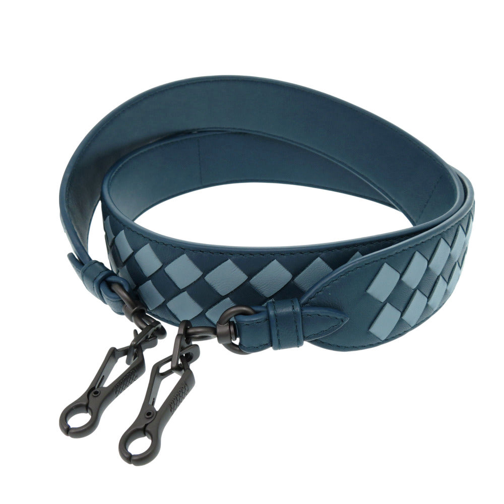 BOTTEGAVENETA Shoulder strap 563992 VCOM4 8738 leather blue INTRECCIATO Shoulder strap Women
