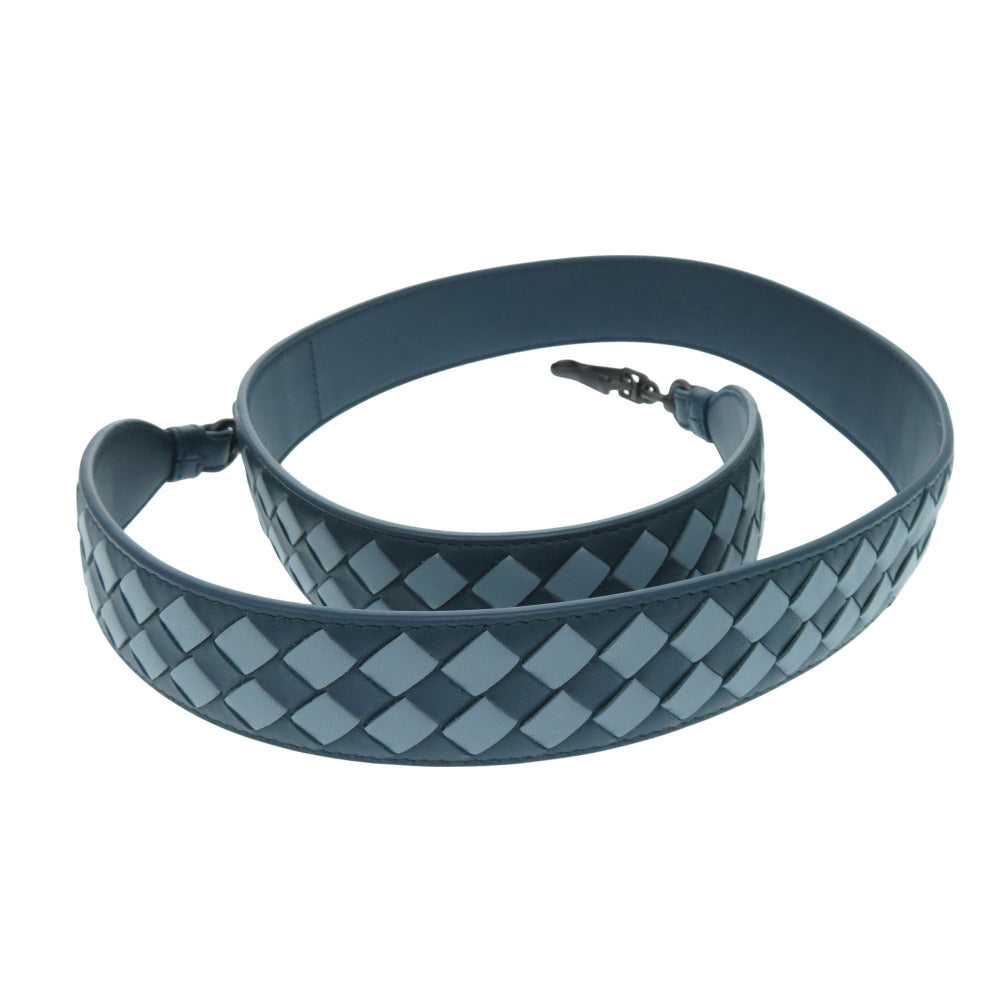 BOTTEGAVENETA Shoulder strap 563992 VCOM4 8738 leather blue INTRECCIATO Shoulder strap Women