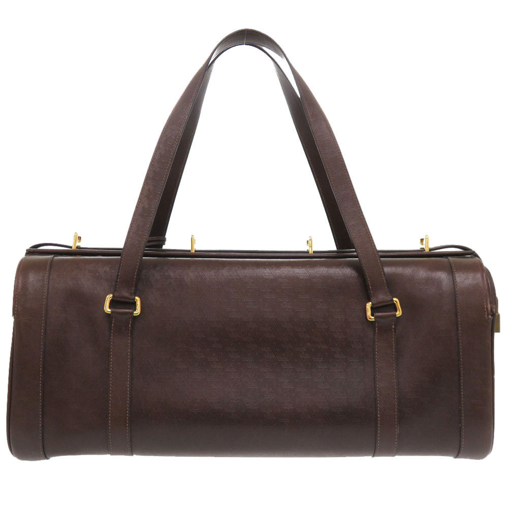 HERMES Boston Duffel bag leather Brown vintage mens