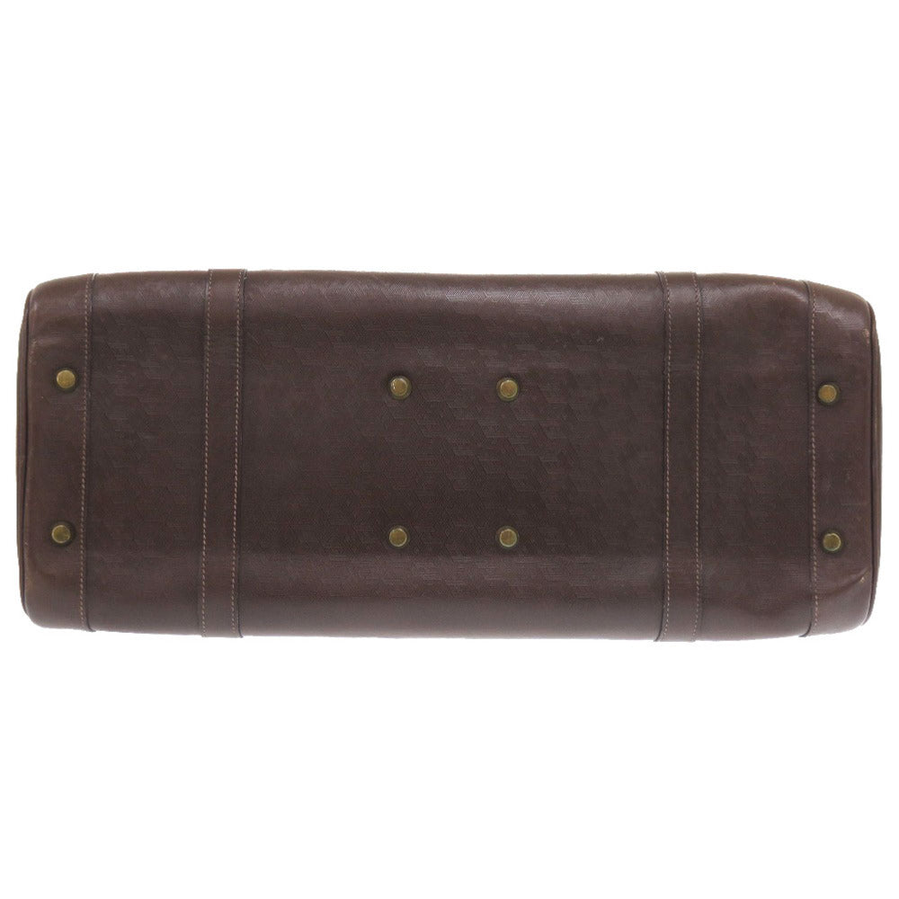 HERMES Boston Duffel bag leather Brown vintage mens
