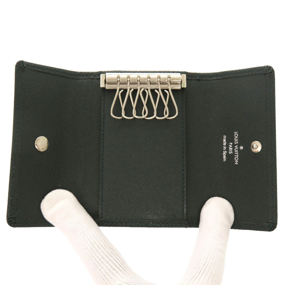 LOUIS VUITTON Key case Key holder  M30534 Taiga Leather Deep green Taiga Multicles6 mens
