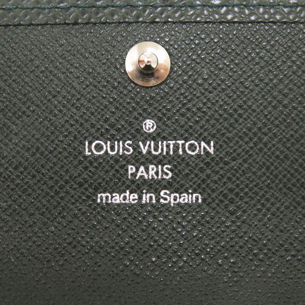 LOUIS VUITTON Key case Key holder  M30534 Taiga Leather Deep green Taiga Multicles6 mens