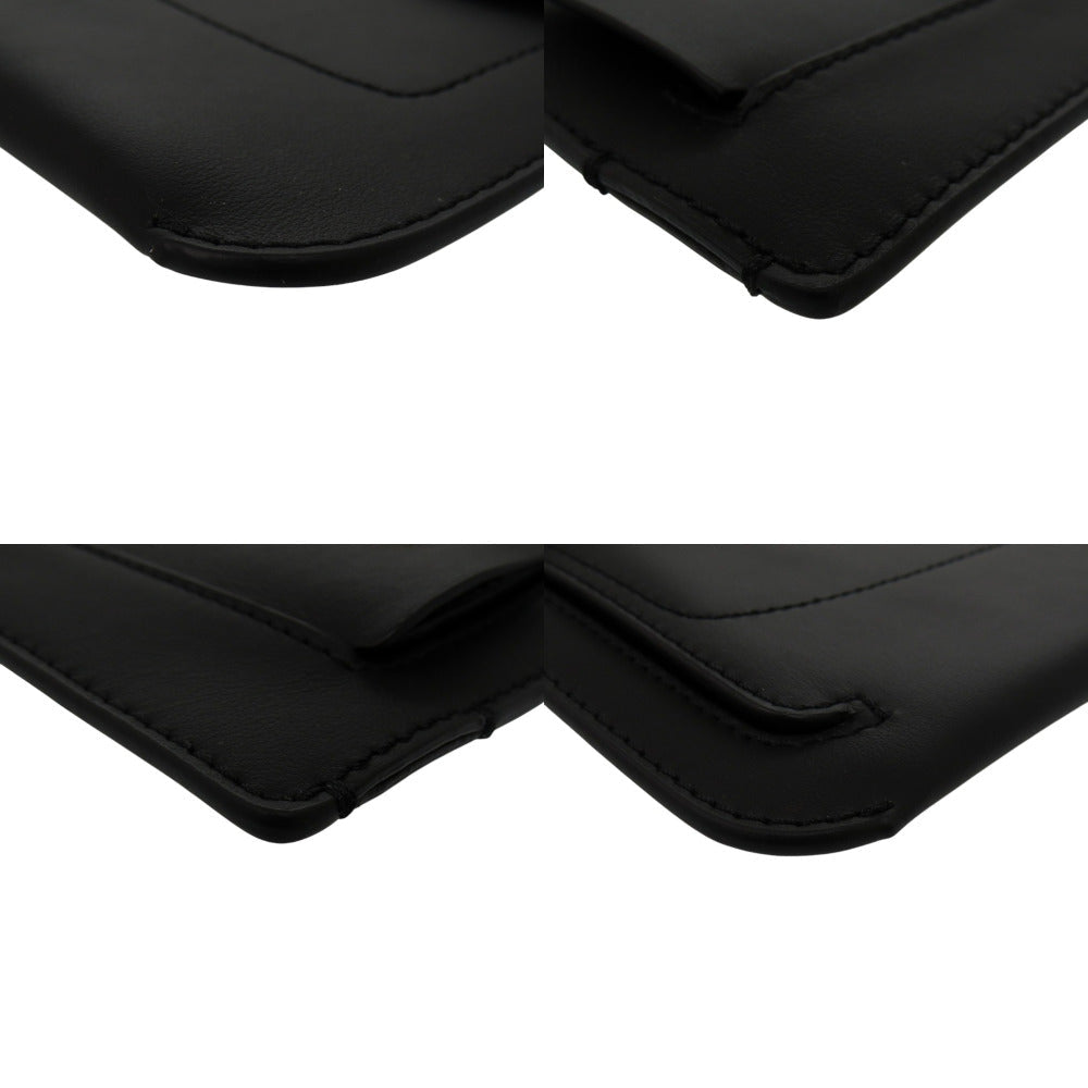 BURBERRY Waist bag leather black unisex(Unisex)