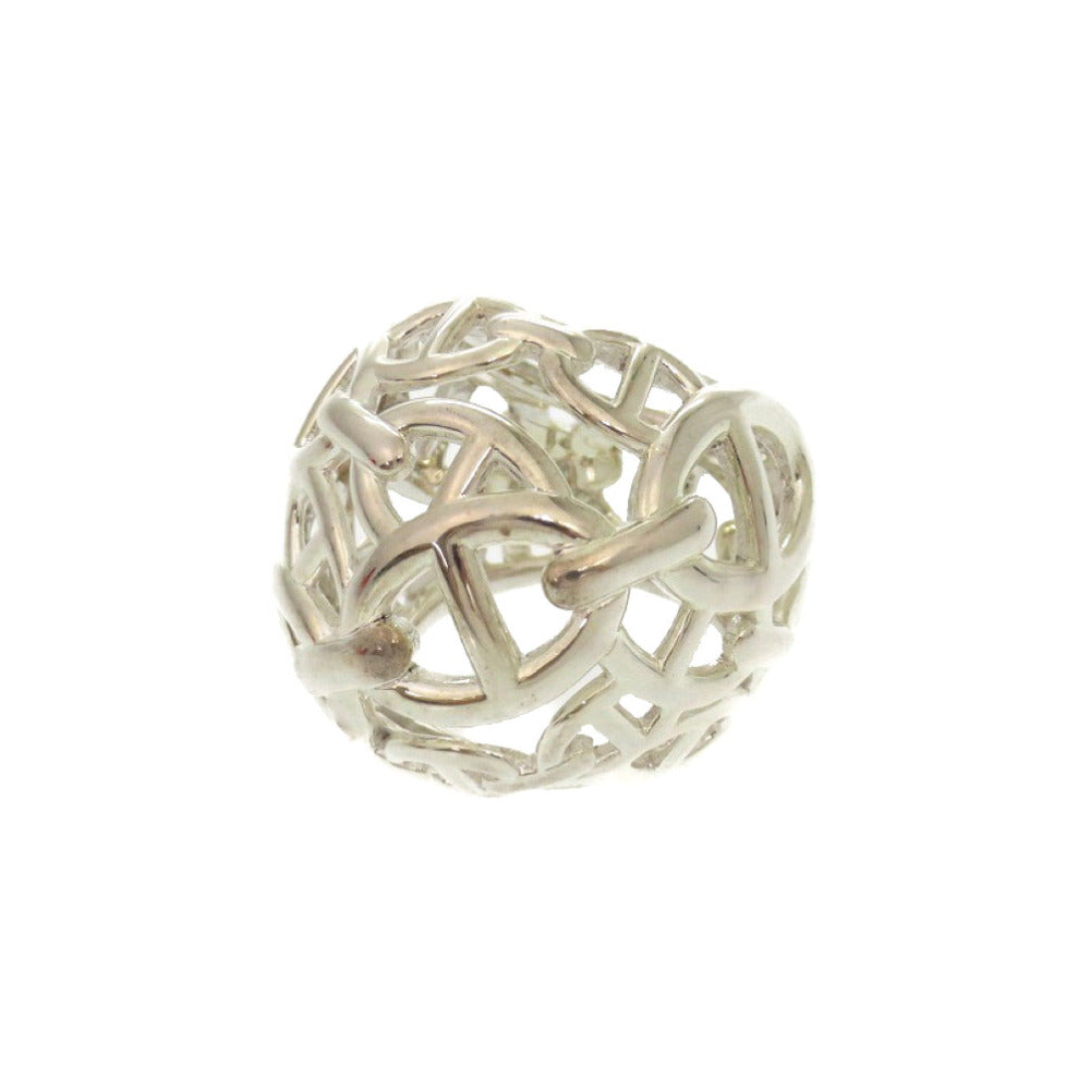 HERMES Ring Silver925 Silver Chene Dunkle Enchaine TGM Women 50