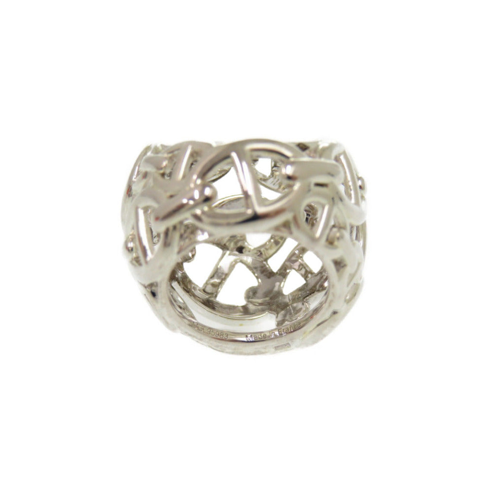 HERMES Ring Silver925 Silver Chene Dunkle Enchaine TGM Women 50