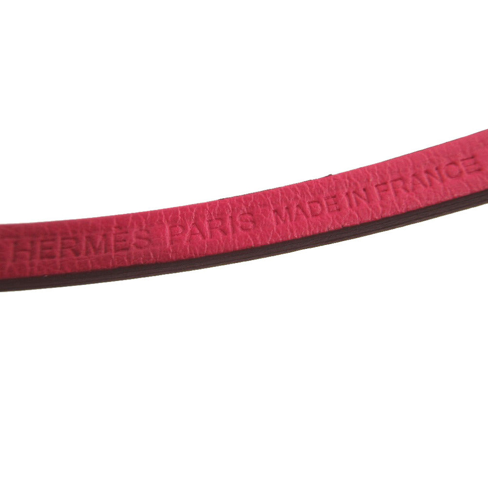 HERMES key ring Vaux Swift Rose mexico Carre Nano Charm Women